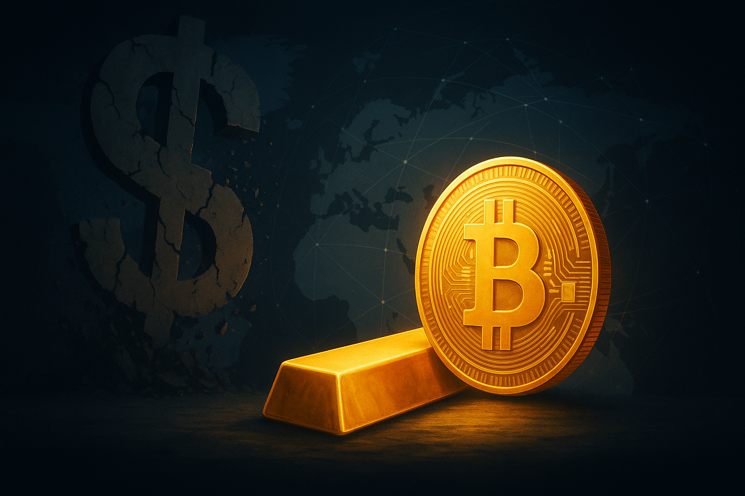 Featured article illustration for The Great Reserve Currency Shift: Bitcoin, Gold, and the Future of Dollar Dominance