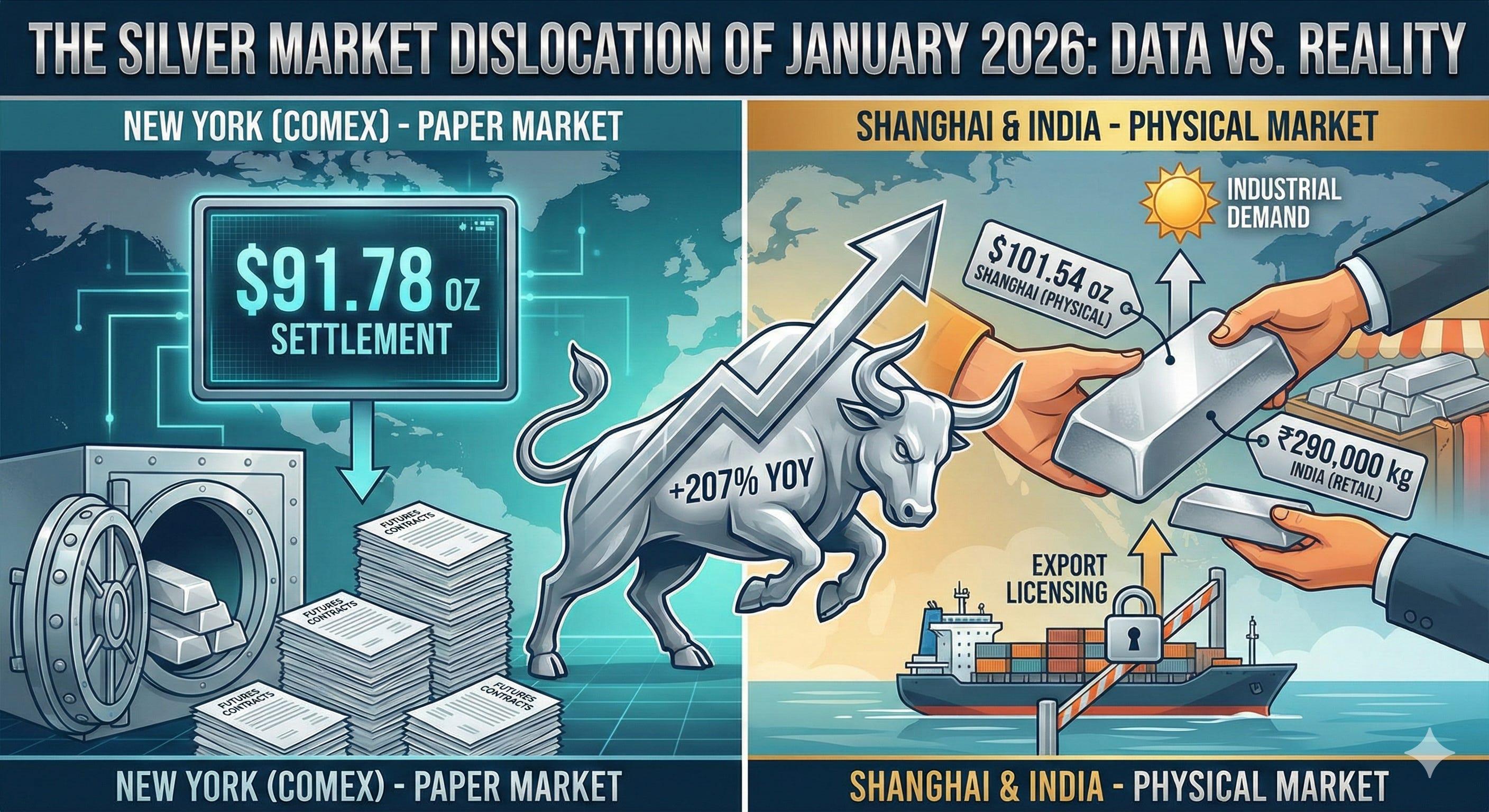 Article illustration for The Silver Market Dislocation: What the January 2026 Data Actually Reveals